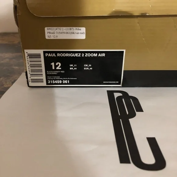 Nike SB Zoom Air P-Rod II "Valentine’s Day Massacre" Sneakers - Picture 3 of 4